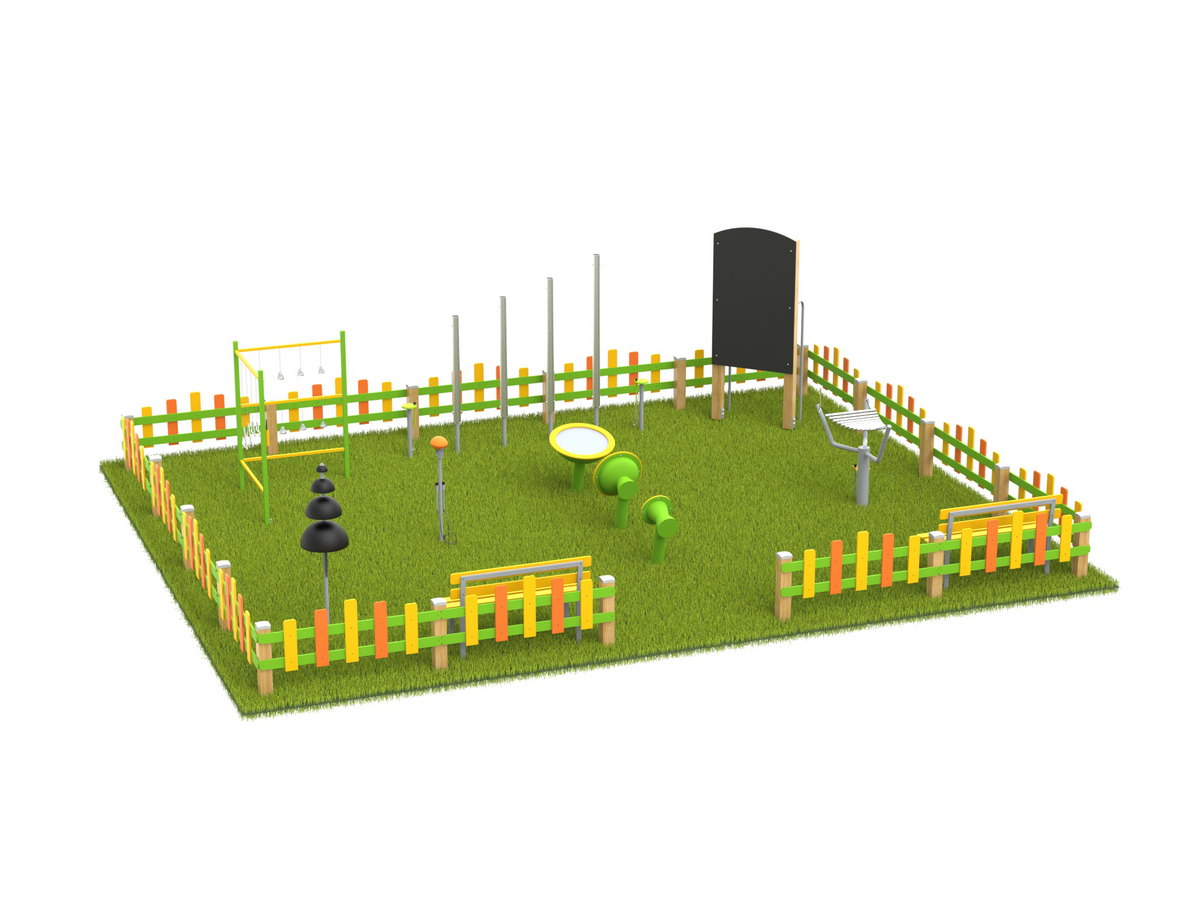 Музыкальная площадка с ограждением «Макси»